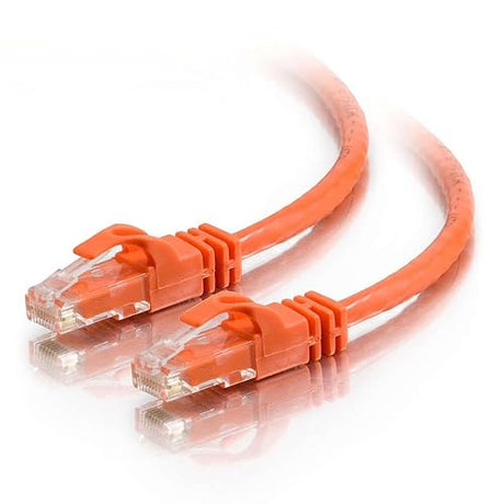 C2G Snagless Crossover Cable - Rj-45 (M) - Rj-45 (M) - 25 Ft - (Cat 6) - Orange (27895) UTP Crossover 25 Feet Orange