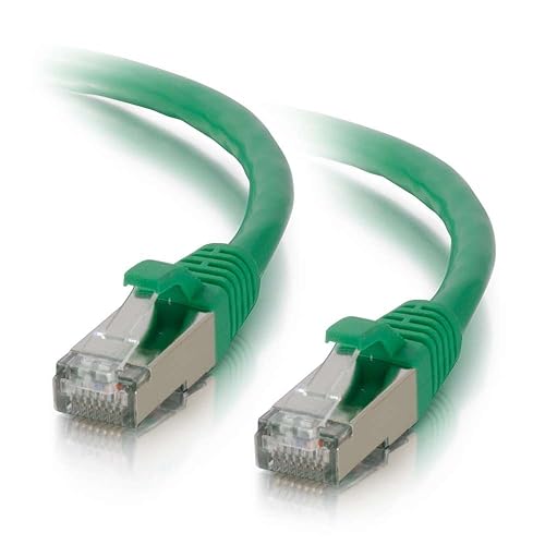 C2G 00831 Cat6 Cable - Snagless Shielded Ethernet Network Patch Cable, Green (7 Feet, 2.13 Meters) STP 7 Feet Green