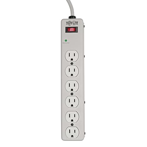 Tripp Lite Surge Protector Strip 120v 6 Outlet Metal 6ft Cord 1340 Joule High Joules