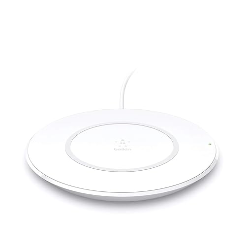 Belkin Quick Wireless Charging Pad - 7.5W Qi-Certified Charger Pad for iPhone, Samsung Galaxy, Apple Airpods Pro & More - Charge While Listening to Music, Streaming Videos, & Video Calling white 7.5W Pad Charger