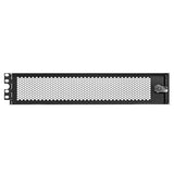 Tripp Lite 2U Security Door Cage Rack Mount for Front Facing Network Equipment, Secure Locking Key Hinged Door, Cooling Friendly Perforated Design, Heavy-Duty Steel, 5-Year Warranty (SR2UCAGE)