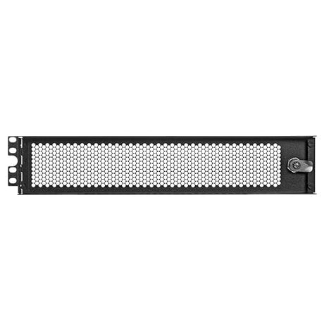 Tripp Lite 2U Security Door Cage Rack Mount for Front Facing Network Equipment, Secure Locking Key Hinged Door, Cooling Friendly Perforated Design, Heavy-Duty Steel, 5-Year Warranty (SR2UCAGE)