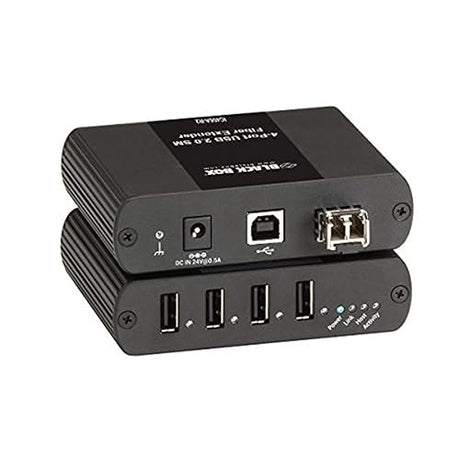 Black Box Network Services USB Extender-Single-Mode Fiber, 4-Port
