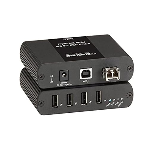 Black Box Network Services USB Extender-Single-Mode Fiber, 4-Port