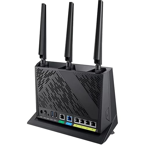 ASUS RT-AX86U Pro (AX5700) Dual Band WiFi 6 Extendable Gaming Router, 2.5G Port, Gaming Port, Mobile Game Mode, Port Forwarding, Subscription-free Network Security, VPN, AiMesh Compatible WiFi 6 | AX5700