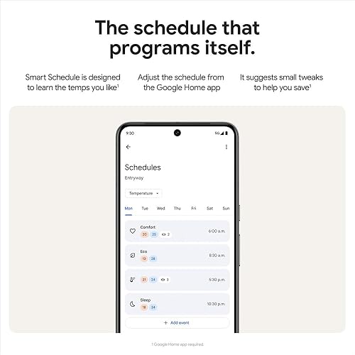Google Nest Learning Thermostat (4th Gen) with Nest Temperature Sensor (2nd Gen) - Energy Saving Smart Thermostat with Adaptive Eco - Works with Alexa and Google Home App - Polished Gold