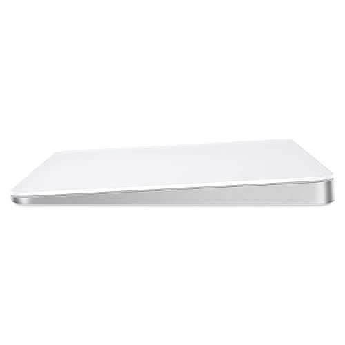 Apple Magic Trackpad: Wireless, Bluetooth, Rechargeable. Works with Mac or iPad; Multi-Touch Surface - White White Lightning