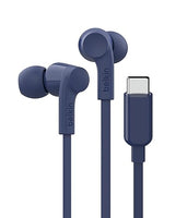 Belkin SoundForm Wired Earbuds with USB-C Connector, in-Ear Earphones w/Microphone - Headphones for iPhone 17, iPad mini, Galaxy S25, Android, and More with USB-C Connector (USB-C Headphones) - Blue