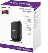 Netgear CM400 8 x 4 Cable módem docsis 3.0 Max velocidades de descarga de 343 Mbps. Certificado para xfinity by comcast, Tiempo Warner Cable, Cox, Carta & More (CM400 â€“ 1 aznas), Negro Up to 1400 Mbps - DOCSIS 3.0