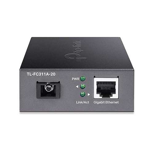 TP-Link | Gigabit WDM SFP to RJ45 Fiber Media Converter | Fiber to Ethernet Converter | 10/100/1000Mbps RJ45 Port to 1000Base-LX Single-Mode Fiber | Extend Fiber Distance Up to 20 km Tx 1550nm, Rx 1310nm, Up to 20 km Gigabit WDM Media Converter