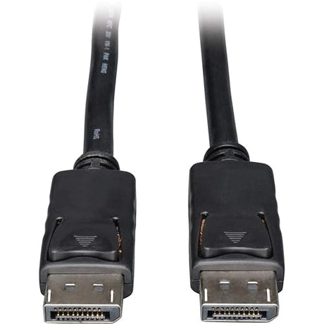 Tripp Lite 4K DisplayPort Cable with Latches, Male-to-Male, DP to DP, 4K @ 30Hz and 2K @ 60Hz, 25 Feet / 7.62 Meters, (P580-025)