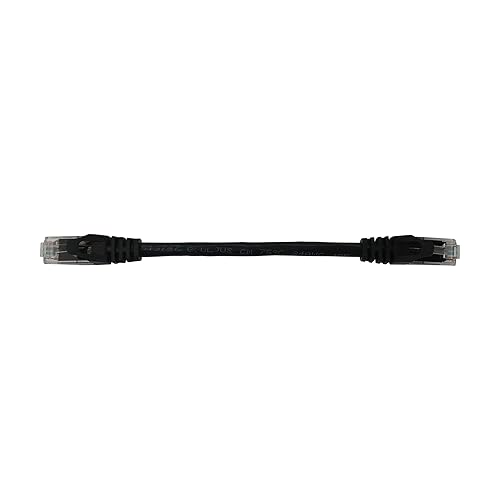 Tripp Lite Cat6a 10G Ethernet Cable, Snagless Molded UTP Network Patch Cable (RJ45 M/M), Black, 6 inches / 15.2 Centimeters, Manufacturer's Warranty (N261-06N-BK)