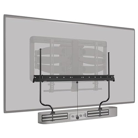 Sanus Soundbar Mount for TV Mount Bracket - Height & Depth Adjust, Moves in-Sync with TV, Supports Sound Bars Up to 20 lbs - SASB1-B1