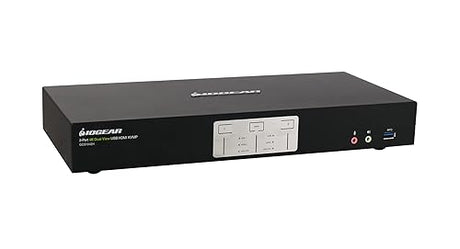 IOGEAR 2-Port 4K Dual View KVMP Switch with HDMI Connection, USB 3.0 Hub and Audio (TAA) GCS1942H