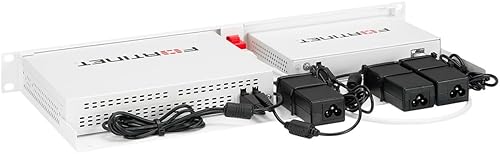 Rackmount.IT Rack Mount Kit for Fortinet FG-90G & FS-108F – 1U 19” Rackmount – Power Supply Mount, Ventilation, and Device Combination Ready (RM-FR-T29)