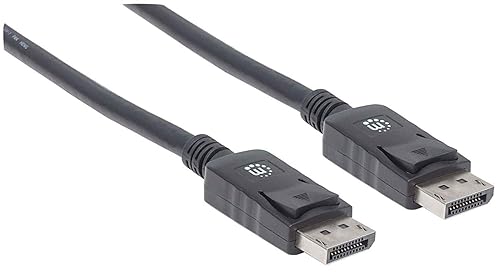 2TC3616 - Manhattan DisplayPort Male/Male Monitor Cable, 3.3', Black