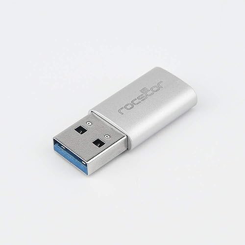 Rocstor USB Data Transfer Adapter - Type C Female USB - Type A Male USB - White Male Adapter White