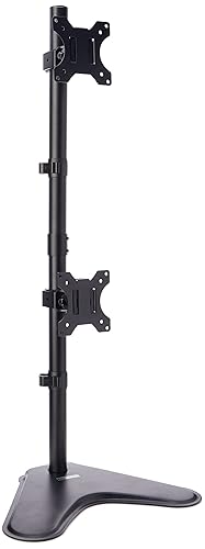 Fellowes Professional Series Free-Standing Dual Stacking Monitor Arm (8044001), Black