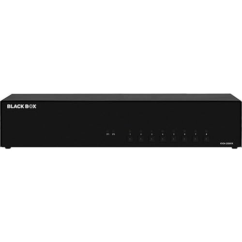Black Box Network - KVS4-2008VX - Black Box KVM Switch, NIAP 4.0 Certified - 8-Port, Dual-Monitor, DisplayPort, CAC - 2