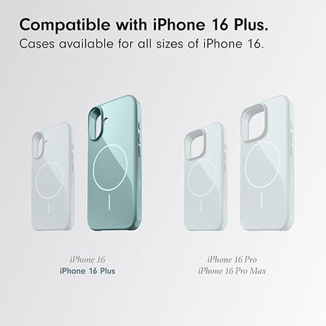 Beats iPhone 16 Plus Case with MagSafe and Camera Control, Scratch-Resistant Protective Cover, Slim Fit, Microfiber Lining - Riptide Blue