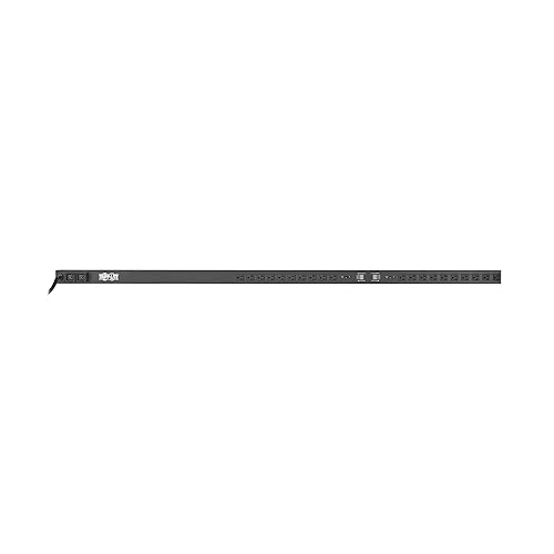 Tripp Lite 2.9kW Metered PDU 30A with Isobar Surge Protection, 3840 Joules, 120V, 24 Outlets Standard NEMA 5-15/20R, 10 ft. Power Cord (L5-30P), 0U Vertical Rackmount, 2-Year Warranty (PDUMV30-ISO) 30 Amps