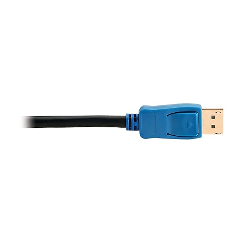 Tripp Lite Series 8K DisplayPort Cable 1.4 with Latching Connectors, 30 Feet / 9.1 Meters, Up to 8K@60Hz or 4K@120Hz, Double Shielding, HDR 4:4:4, Lifetime Manufacturer's Warranty (P580-030-8K6)