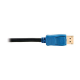 Tripp Lite Series 8K DisplayPort Cable 1.4 with Latching Connectors, 30 Feet / 9.1 Meters, Up to 8K@60Hz or 4K@120Hz, Double Shielding, HDR 4:4:4, Lifetime Manufacturer's Warranty (P580-030-8K6)