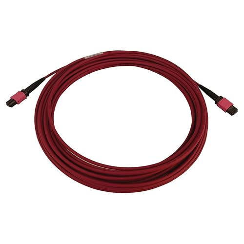 Tripp Lite Multimode Fiber Patch Cable, 50/125 OM4 MPO to MPO (F/F), 12 Fiber, Magenta, LSZH Jacket, 10 Meters / 32.8 Feet, Lifetime Limited Manufacturer's Warranty (N845B-10M-12-MG)