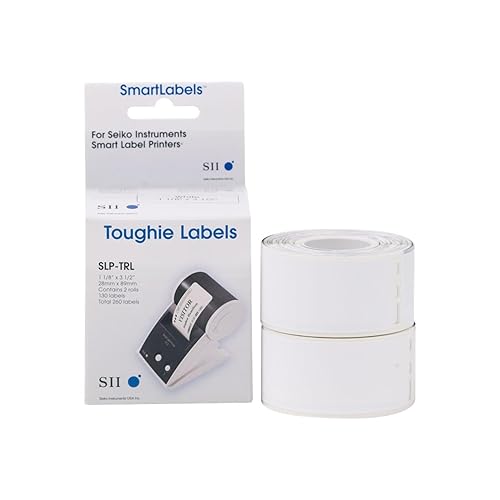 Toughie Add Labels 1 1/8in X 3-1/2in Pckd in Blk Plastic Bags