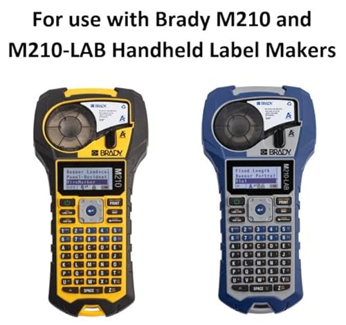 Brady m210 printer accessories power kit, lithium-ion battery and ac adapter (kit m210-pwr). for use with m210, m210-lab, and bmp21-plus printers, black, large