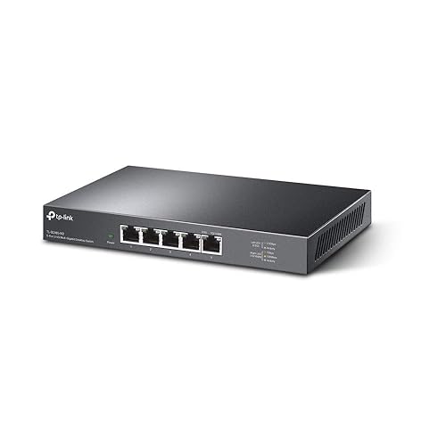 TP-Link TL-SG105-M2 | 5 Port Multi-Gigabit Unmanaged Network Switch, Ethernet Splitter | 2.5G Bandwidth | Plug & Play | Desktop/Wall-Mount | Fanless Metal Design | Limited Lifetime Protection