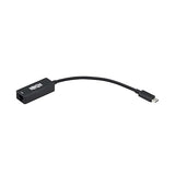Tripp Lite USB- C Ethernet Network Adapter, USB Type C to RJ45 Gigabit Ethernet Converter, Thunderbolt 3 Compatible, USB 3.1 Gen 1, 2.5 Gbps Ethernet, M/F, Black (U436-06N-2P5-B)