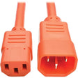 Tripp Lite P005-006-AOR 6' Heavy Duty Power Extension Cord, C14-C13, 15A, 14 AWG, Orange