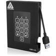 Apricorn Aegis Fortress FIPS 140-2 Level 2 Validated 500GB 256-Bit Encrypted USB 3 Hard Drive (A25-3PL256-500F) 500 GB