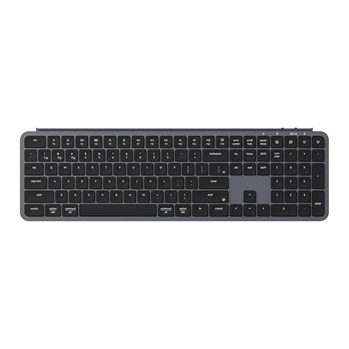 Keychron B6 Pro Ultra Thin Wireless Keypad, Full-Size QMK with Numeric Keypad, 2.4GHz/Bluetooth 5.2/USB Connection, Long Battery Life, Compatible with Mac Windows Linux - White