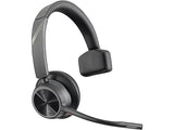 Poly Voyager 4310 USB-A Headset +BT700 dongle TAA - Google Assistant, Siri - Mono - USB Type A - Wired/Wireless - Bluetooth - 164 ft - 20 Hz to 20 kHz - On-Ear, Over-The-Head - Monaural - Supra-aural