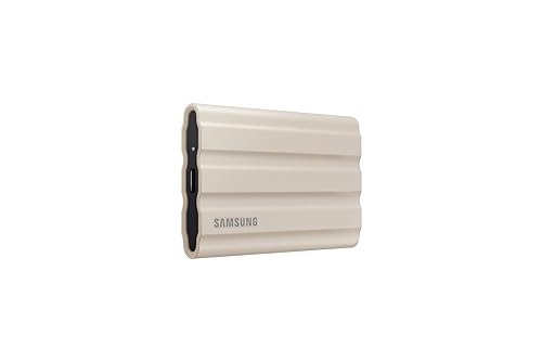 Samsung T7 Shield 2TB External USB 3.2 Gen 2 Rugged Solid State Drive IP65 Water Resistant - Beige SKU 6505714