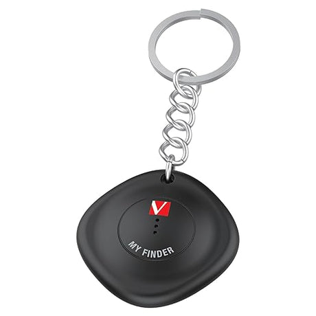 Verbatim My Finder Bluetooth Tracker Item Finder Compatible with Apple Find My (iOS Only) Water Resistant and Dustproof 1pk – Black 1 Pack