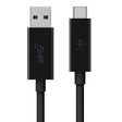 Belkin USB 3.1 Super Speed 10Gbps Transfer Speed Type-A to Type-C Cable for Laptop, Desktop Computer, USB-A Charger and Battery Pack, 3A Power Output, Black (F2CU029BT1M-BLK)