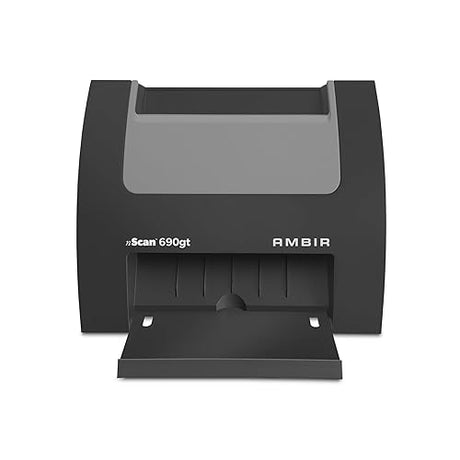 Ambir nScan 690gt High-Speed Vertical Card Scanner with AmbirScan Business Card for Windows PC Include Business Card Software License