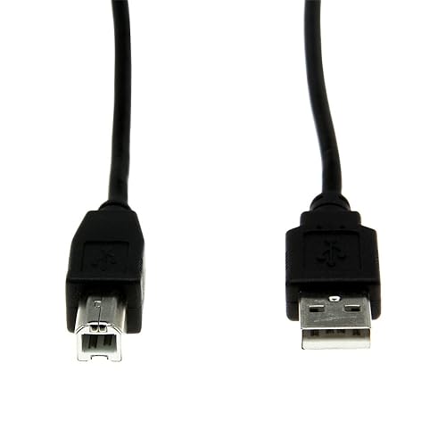 Rocstor Y10C116-B1 Premium High Speed USB 2.0 – 6 ft. USB Cable - 4 pin USB Type A (M) - 4 pin USB Type B (M) - Type A Male - Type B Male, Black