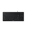 CHERRY Stream Keyboard TKL Wired USB TenKeyLess Compact Version without Number Pad. Silent Keystroke. Ideal for Office and Industrial Use. Compact Black