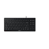 CHERRY Stream Keyboard TKL Wired USB TenKeyLess Compact Version without Number Pad. Silent Keystroke. Ideal for Office and Industrial Use. Compact Black
