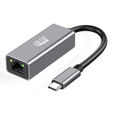 Adesso AUH-5000 USB-C to Ethernet Network Adapter - Gigabit Speed, Aluminum Alloy Case, LED Indicator, Plug & Play, Compatible with Windows, Mac OS, Chrome OS, Linux - TAA Compliant