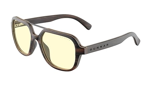 GUNNAR Humboldt Premium Blue Light Blocking Computer And Gaming Glasses Amber