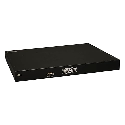 Tripp Lite PDUMNH20HV Monitored PDU, 200-240V, 20A, Single-phase, 1U RM, (8) C13 Outlets, C20 Input, L6-20P Adapter (Black) 240 Volts