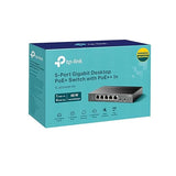 TP-Link 5 Port Gigabit PoE Switch, 1-Port PoE++ in and 4-Port PoE+Out @66 W Desktop, Plug-and-Play, Sturdy Metal with Shielded Ports, Fanless, Limited Lifetime Protection, Unmanaged (TL-SG1005P-PD)