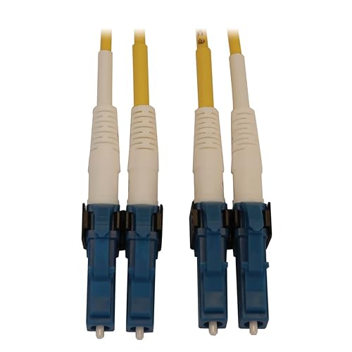 Tripp Lite Switchable Fiber Patch Cable, Single Mode Duplex, LC to LC, 9/125 OS2, 400 GbE, Yellow, LSZH Jacket, 3 Meters / 9.8 Feet, Lifetime Limited Manufacturer's Warranty (N370X-03M) 9.8 ft / 3M