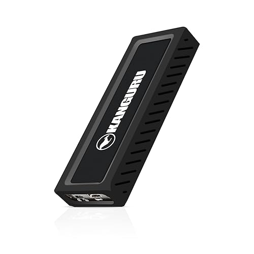 Kanguru UltraLock 4 TB USB-C M.2 NVMe - Portable External Solid State Drive – SuperSpeed+ USB 3.1 Gen 2 4TB