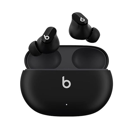 Beats Studio Buds True Wireless Noise Cancelling Earbuds Compatible with Apple & Android, Built-in Microphone, IPX4 Rating, Sweat Resistant Earphones, Class 1 Bluetooth Headphones - Black